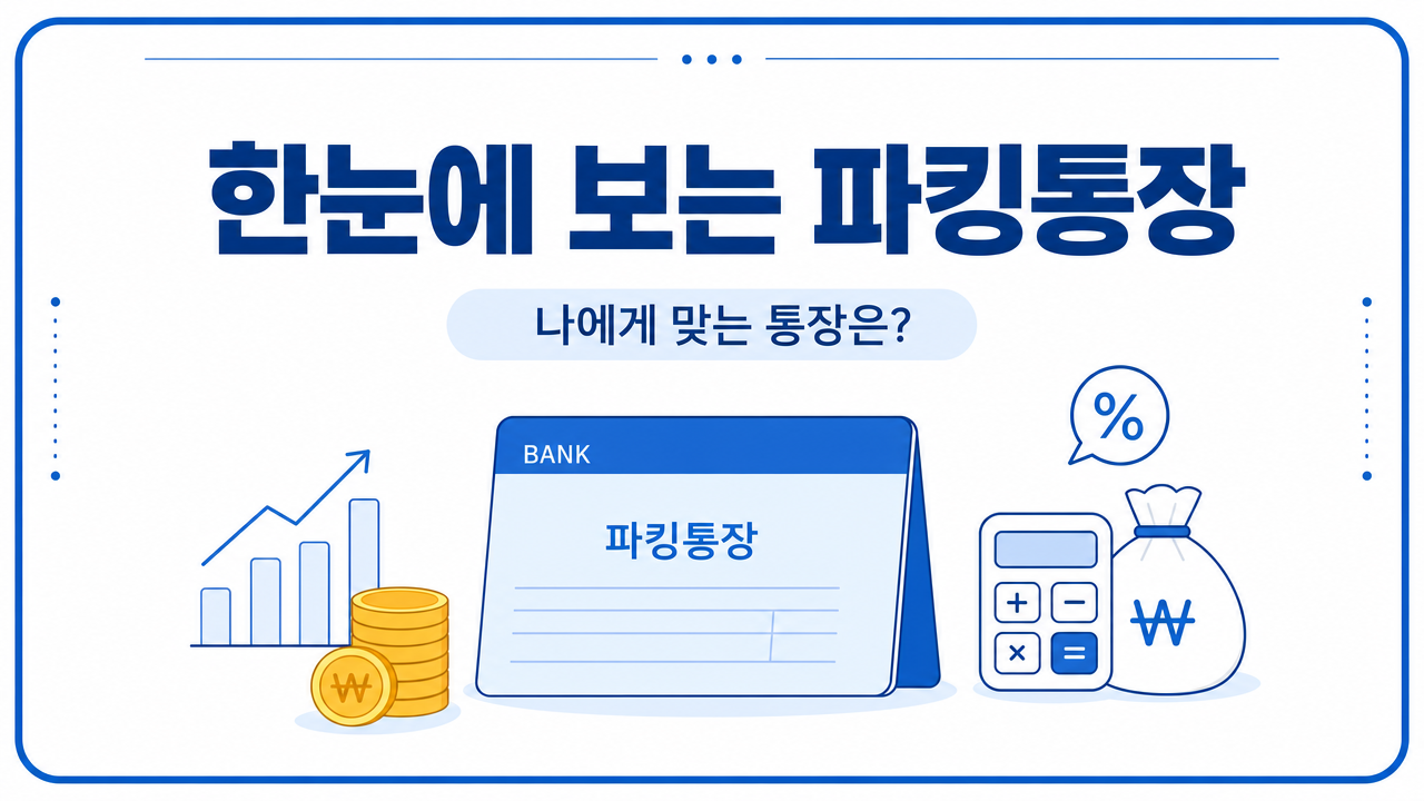 나에게 맞는 파킹 통장은?