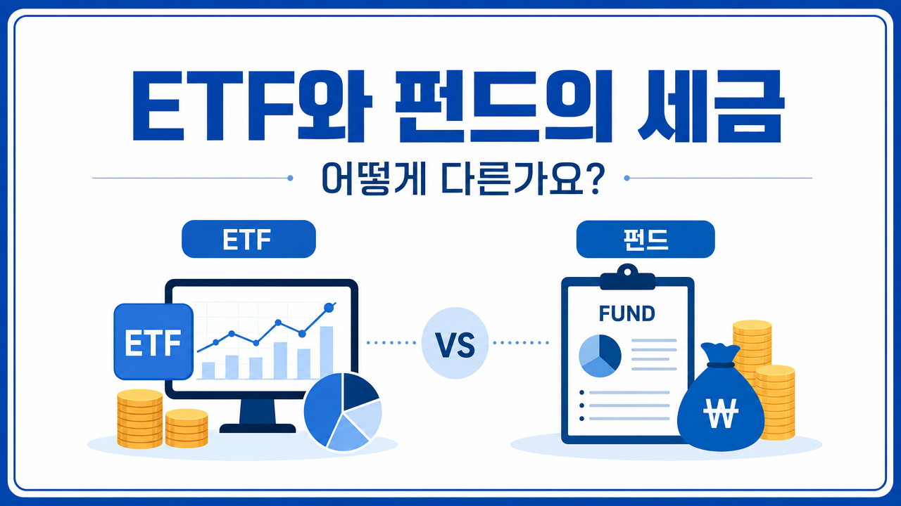 ETF와 펀드의 세금, 어떻게 다른가요?