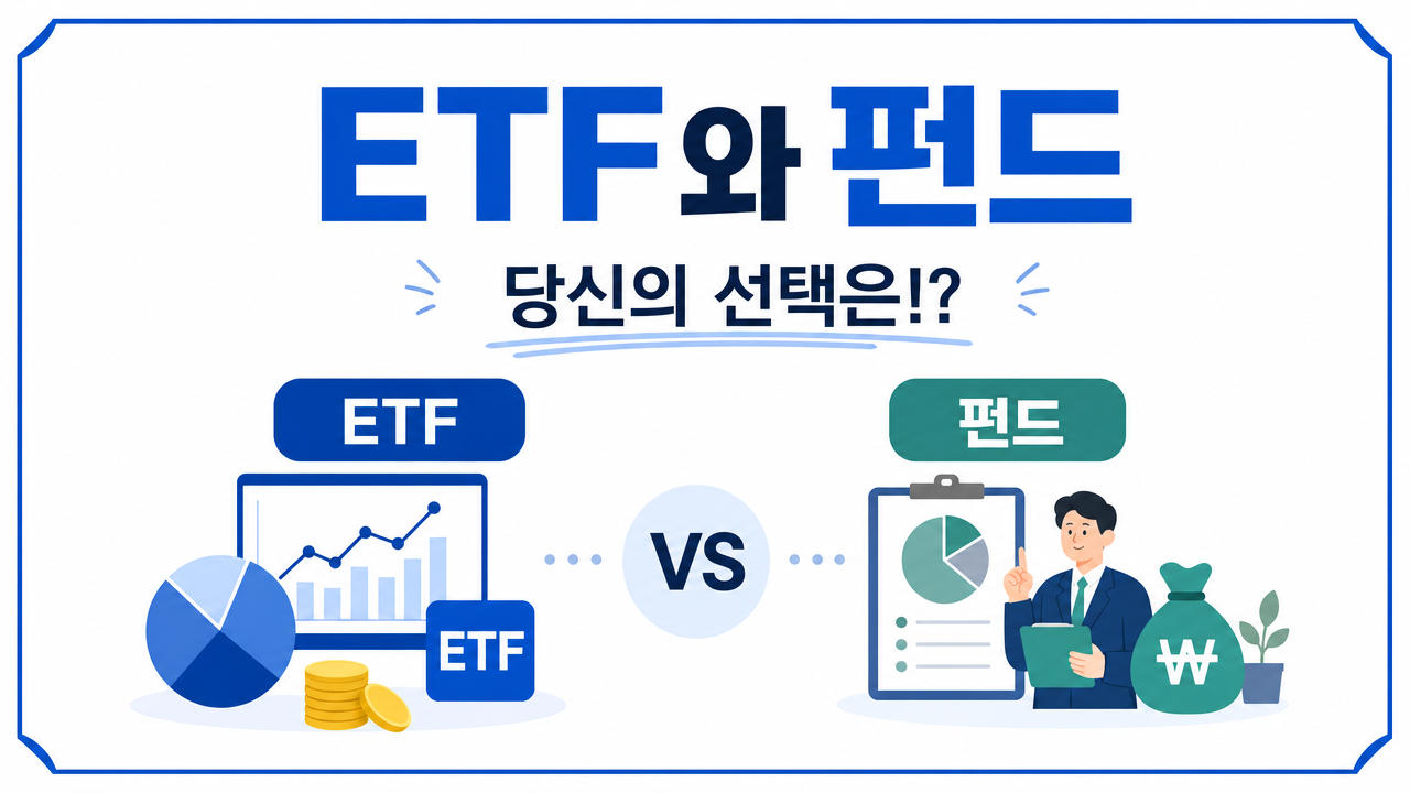 ETF와 펀드, 귀찮은 건 딱 질색인 사람과 100원도 손해 보기 싫은 사람의 투자 선택은!?